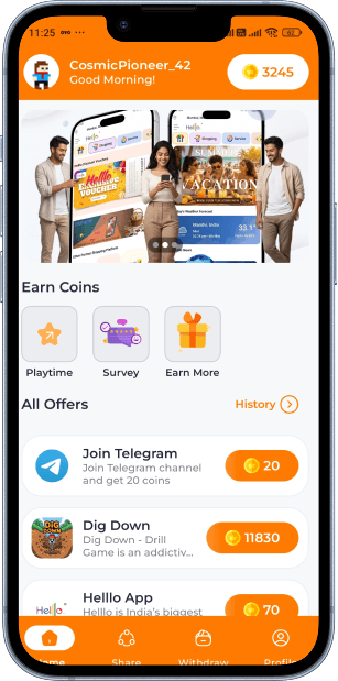 Earn Eazy on a phone
