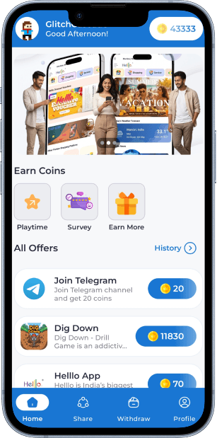 HuntCash on a phone